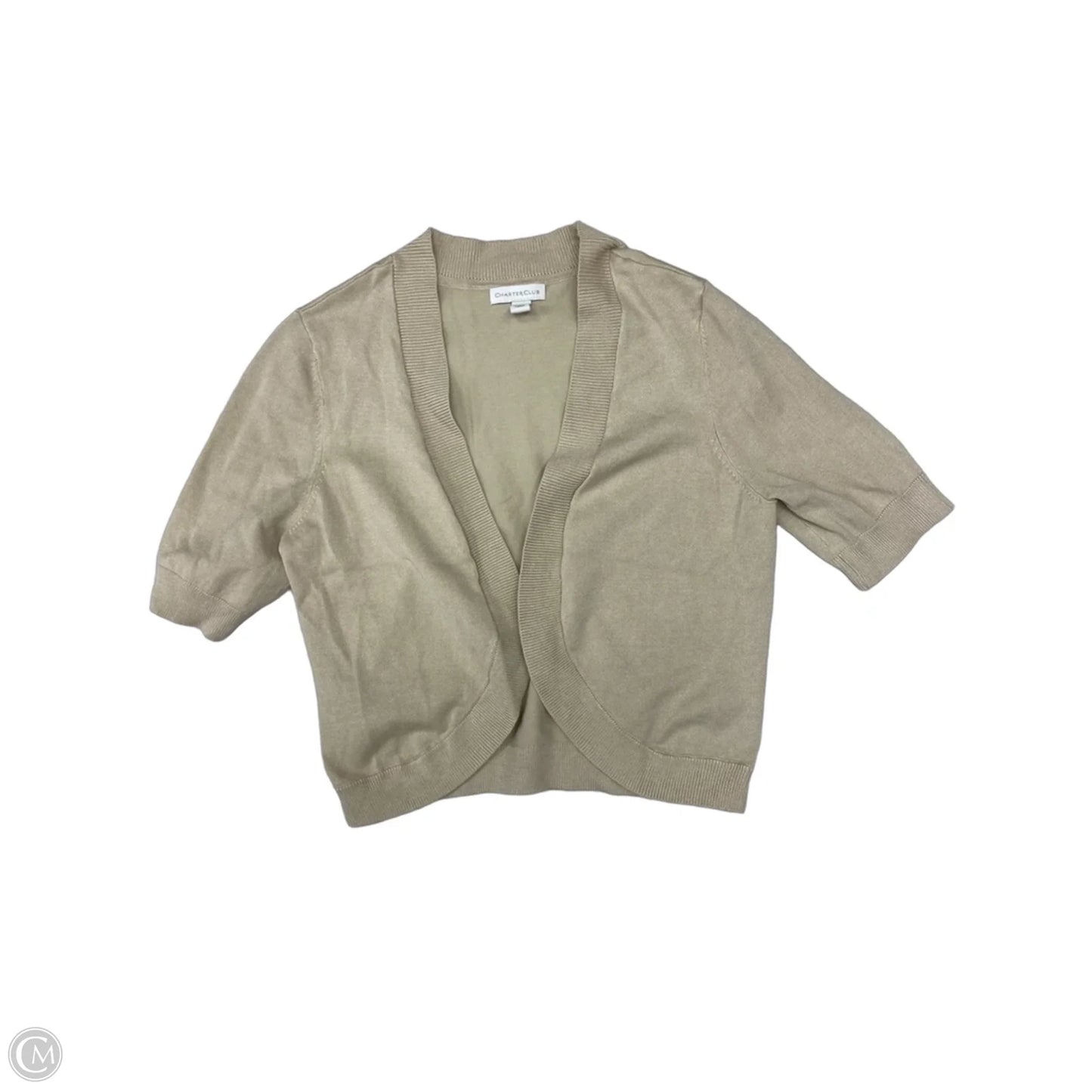Cardigan By Charter Club In Cream, Size: S