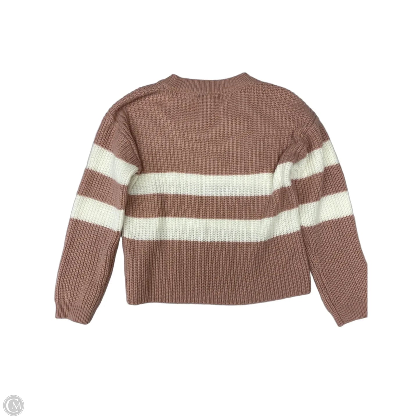 Sweater By Love Ellie In Pink & White, Size: L