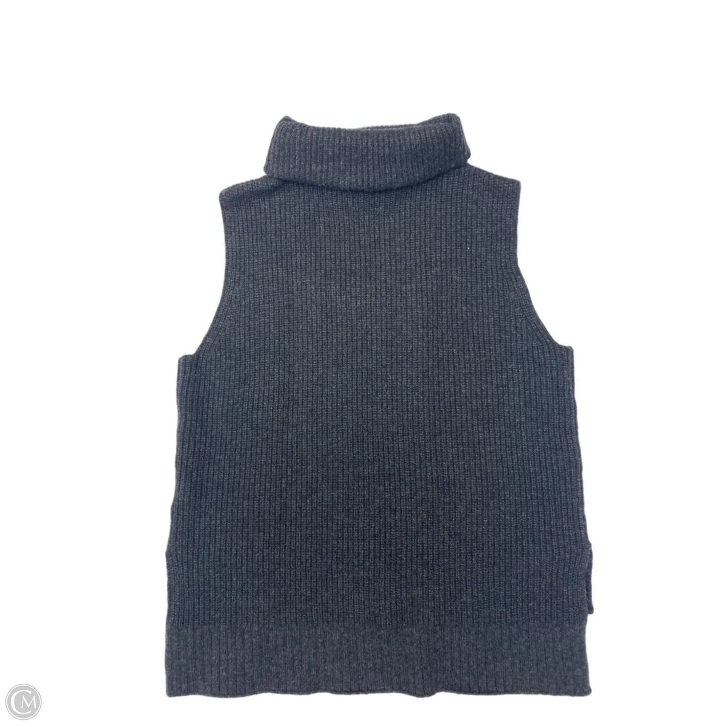 Sweater Short Sleeve By Magaschoni In Grey, Size: S