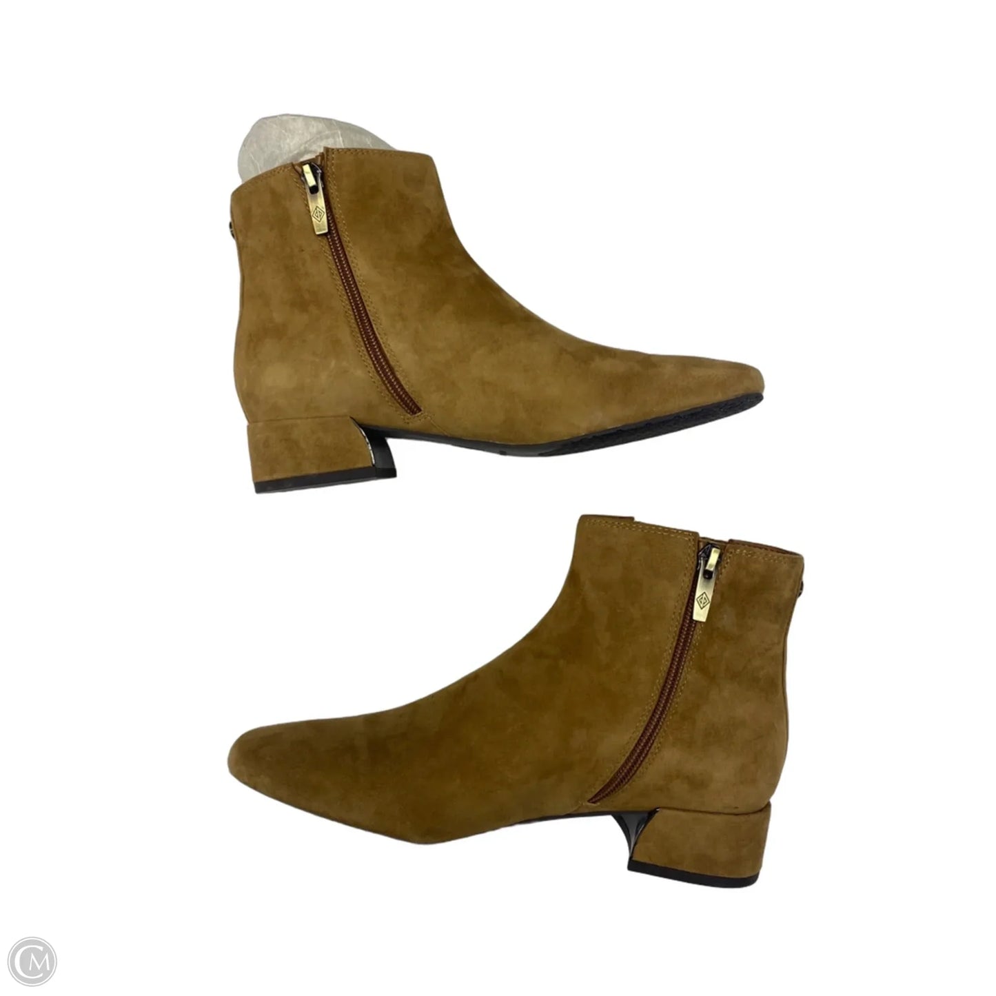 Boots Ankle Heels By Donald Pliner In Tan, Size: 7.5