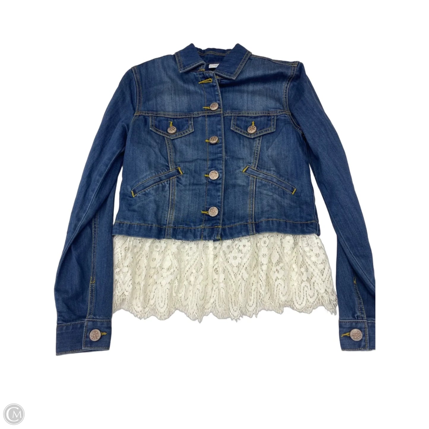 Jacket Denim By Cabi In Blue Denim, Size: Xs