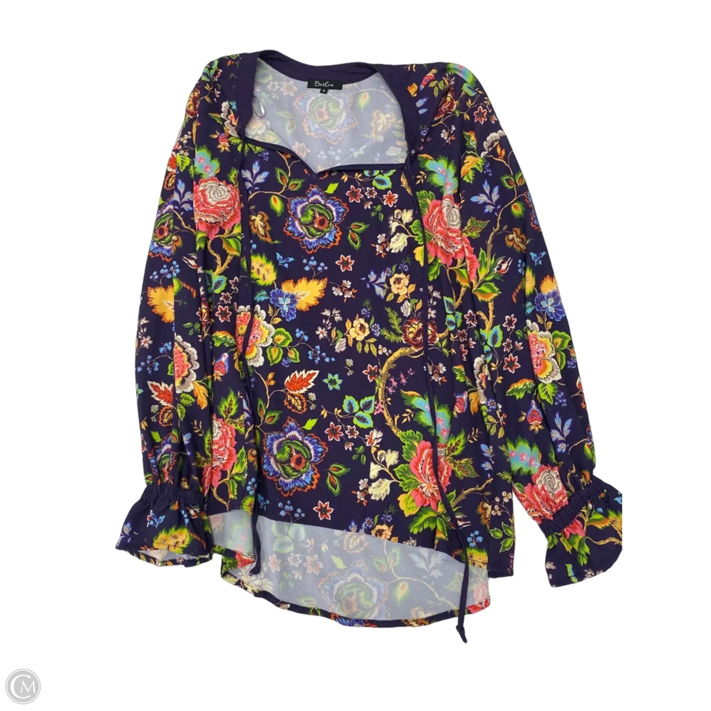 Top Long Sleeve By Clothes Mentor In Floral Print, Size: S
