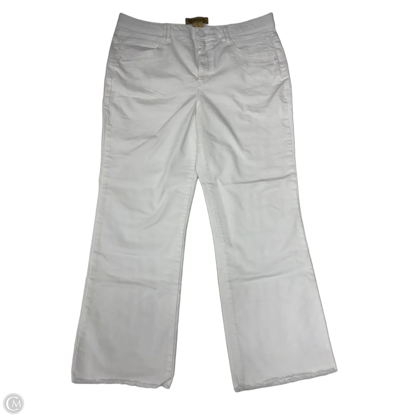 Jeans Wide Leg By Democracy In White, Size: 14