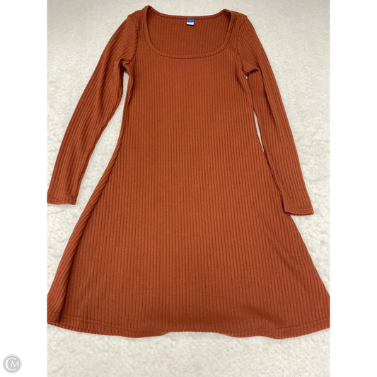 Dress Casual Midi By Old Navy In Brown, Size: Xs