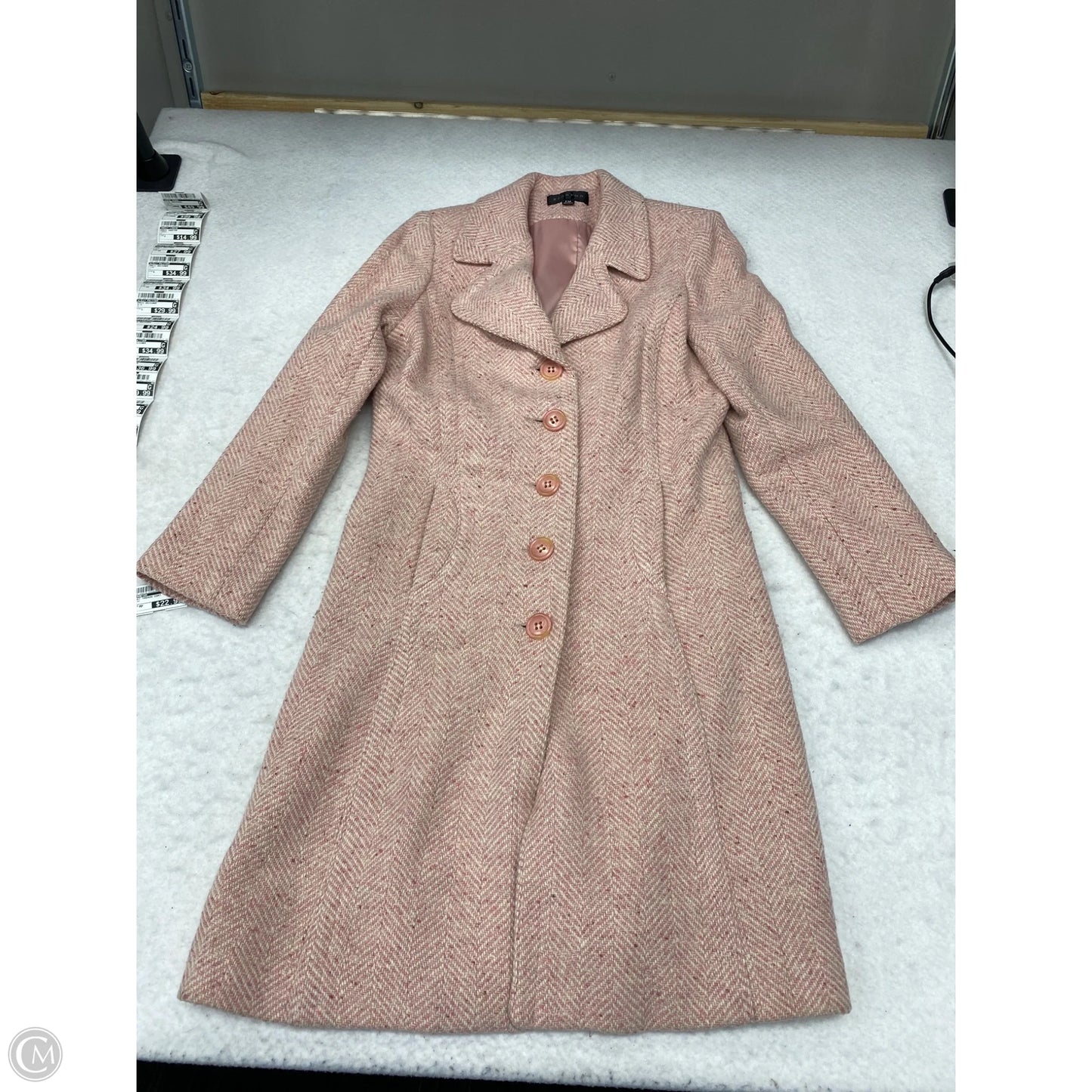 Coat Trench Coat By Braetan In Pink, Size: Mp