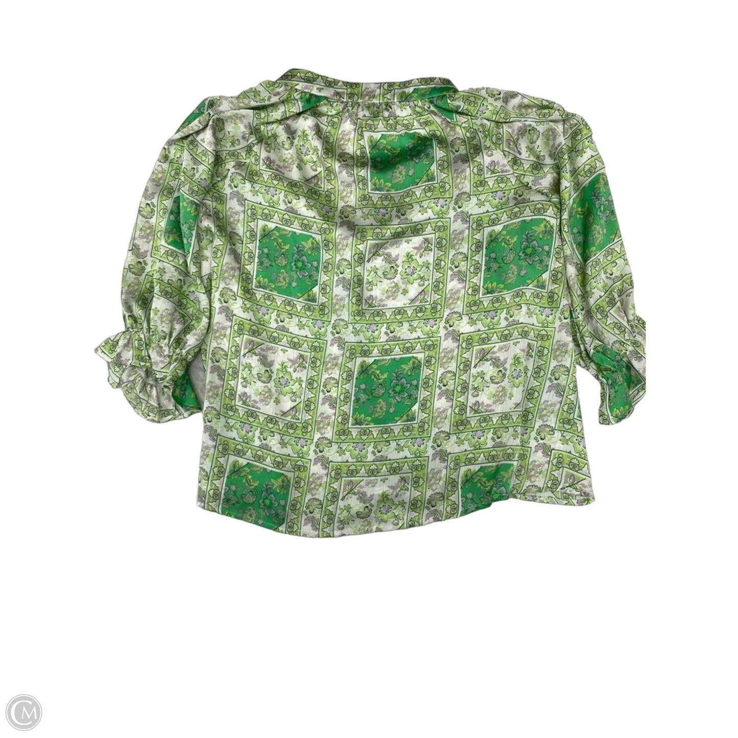 Blouse 3/4 Sleeve By Gigio In Green, Size: S