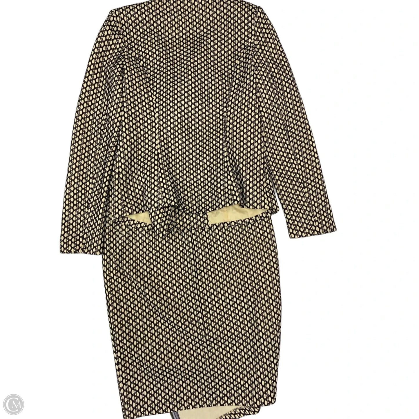 Skirt Set 2pc By Clothes Mentor In Black & Cream, Size: S