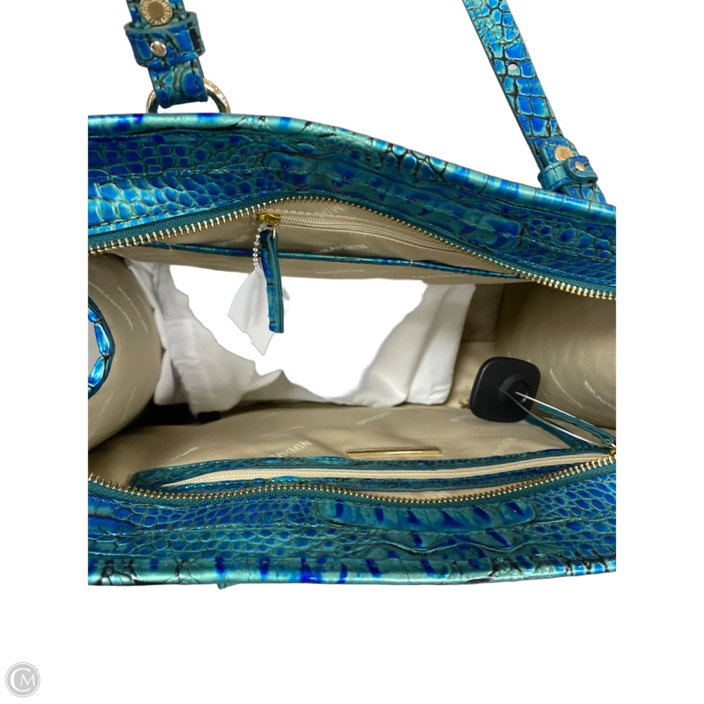 Tote Designer By Brahmin, Size: Large