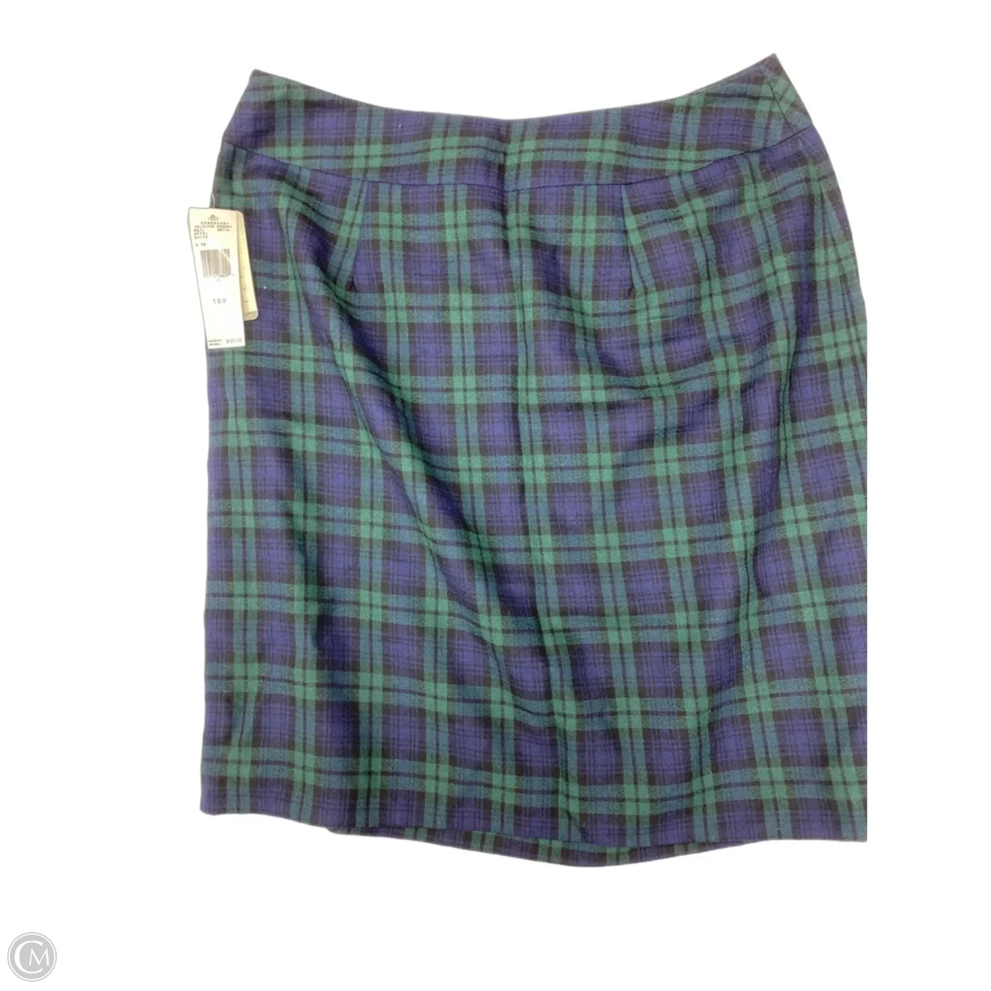 Skirt Midi By Jones New York In Plaid Pattern, Size: 16