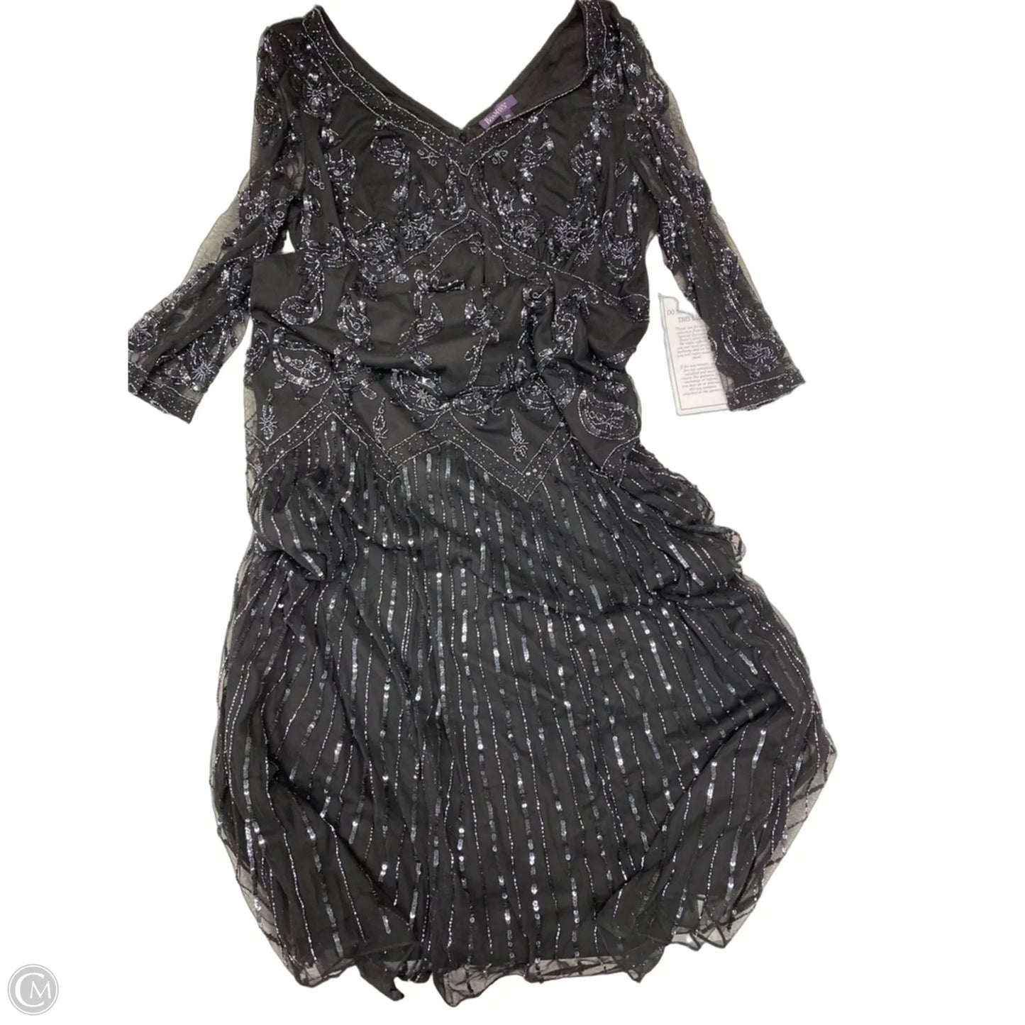 Dress Party Long By Romans In Black, Size: 2x