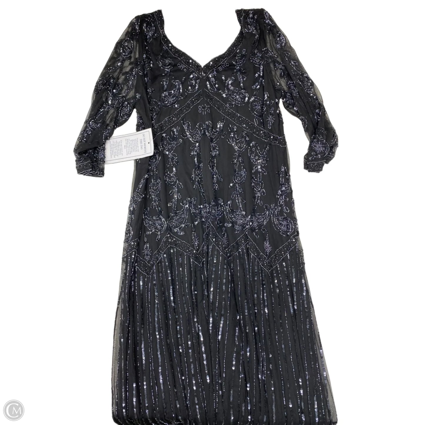 Dress Party Long By Romans In Black, Size: 2x