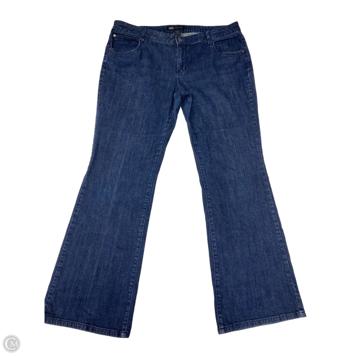 Jeans Wide Leg By Mossimo In Blue Denim, Size: 18