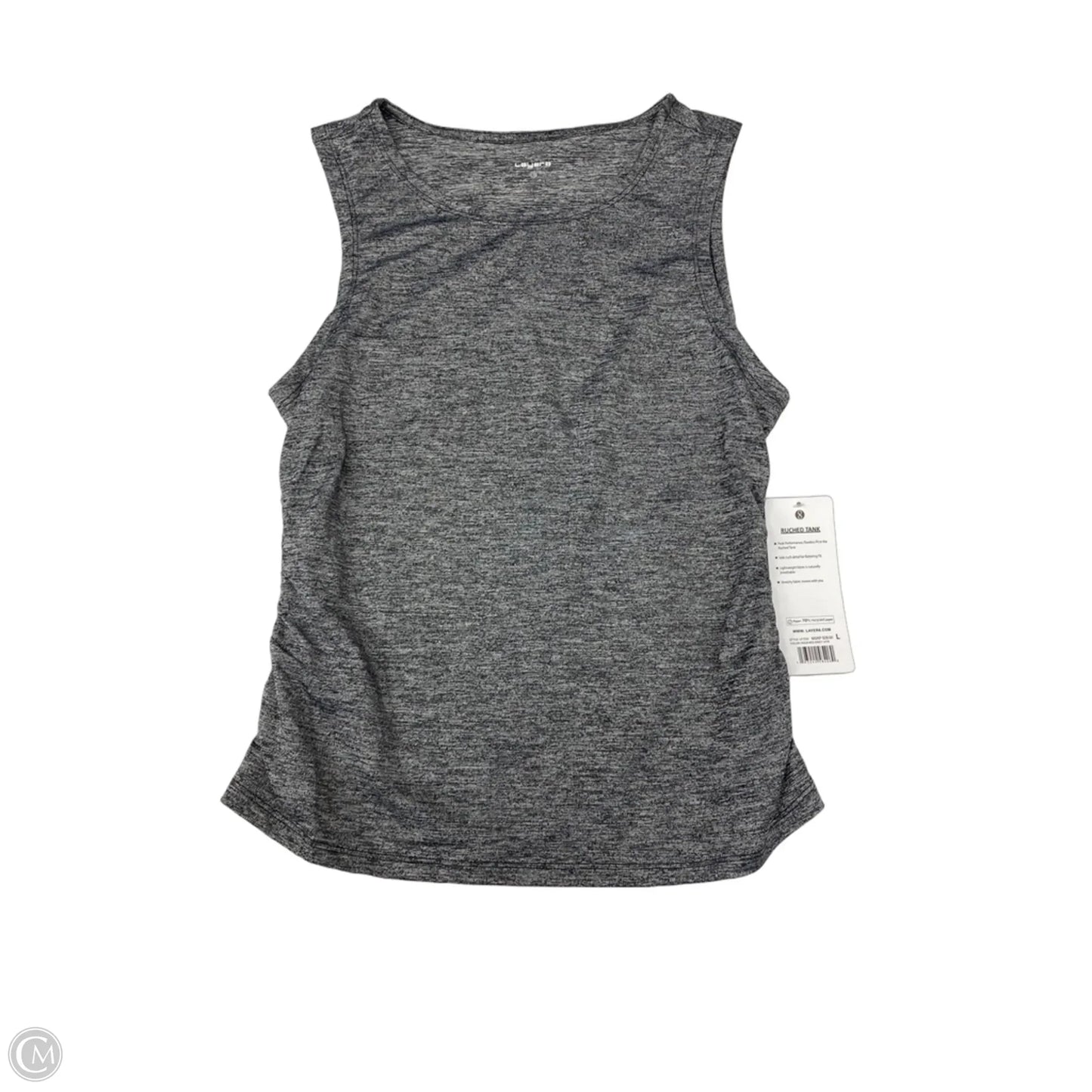 Athletic Tank Top By Layer 8 In Grey, Size: L