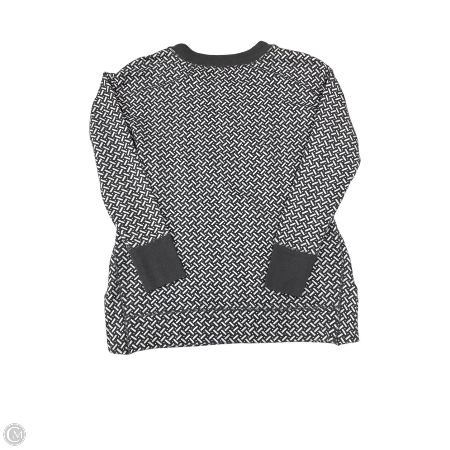 Sweater By Talbots In Grey & White, Size: S