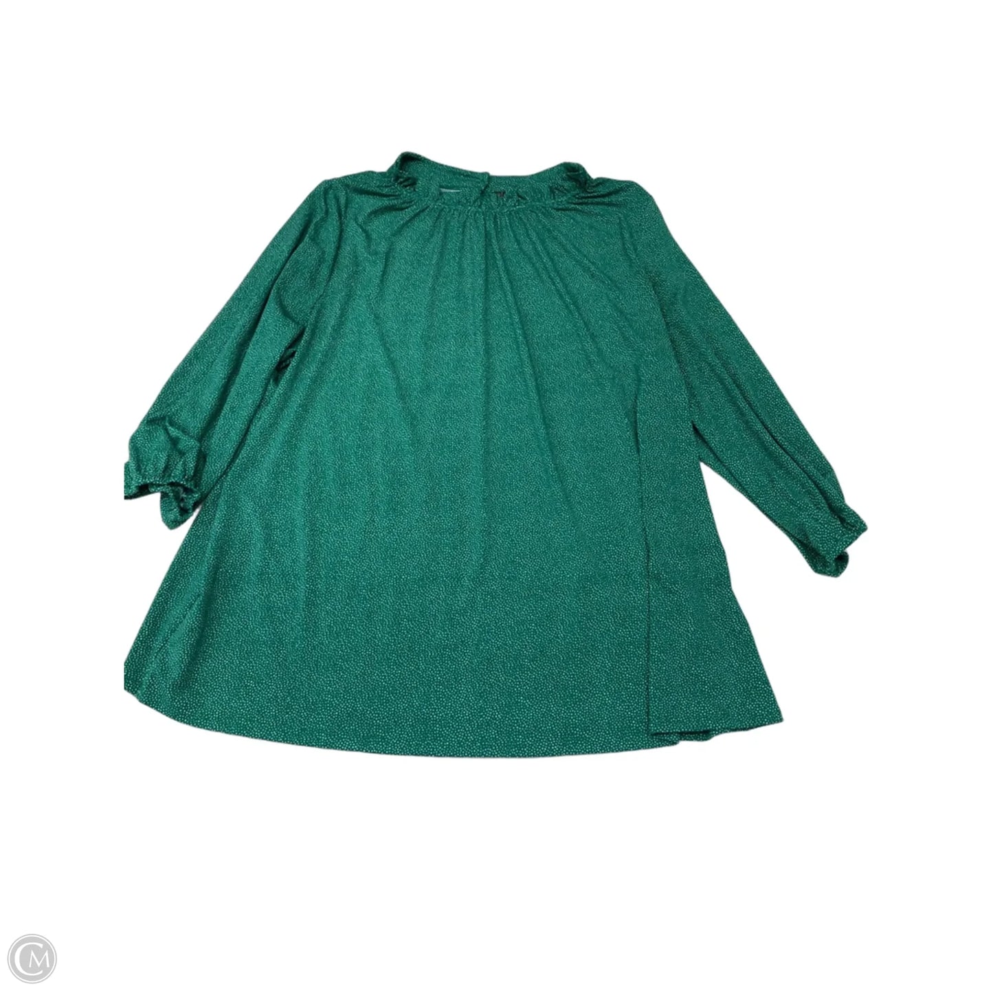 Blouse Long Sleeve By Adrianna Papell In Green, Size: 3x