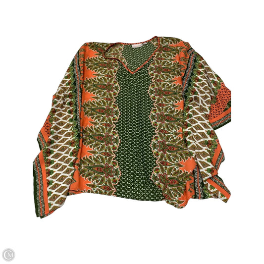 Blouse Short Sleeve By Belle By Kim Gravel In Paisley Print, Size: 2x