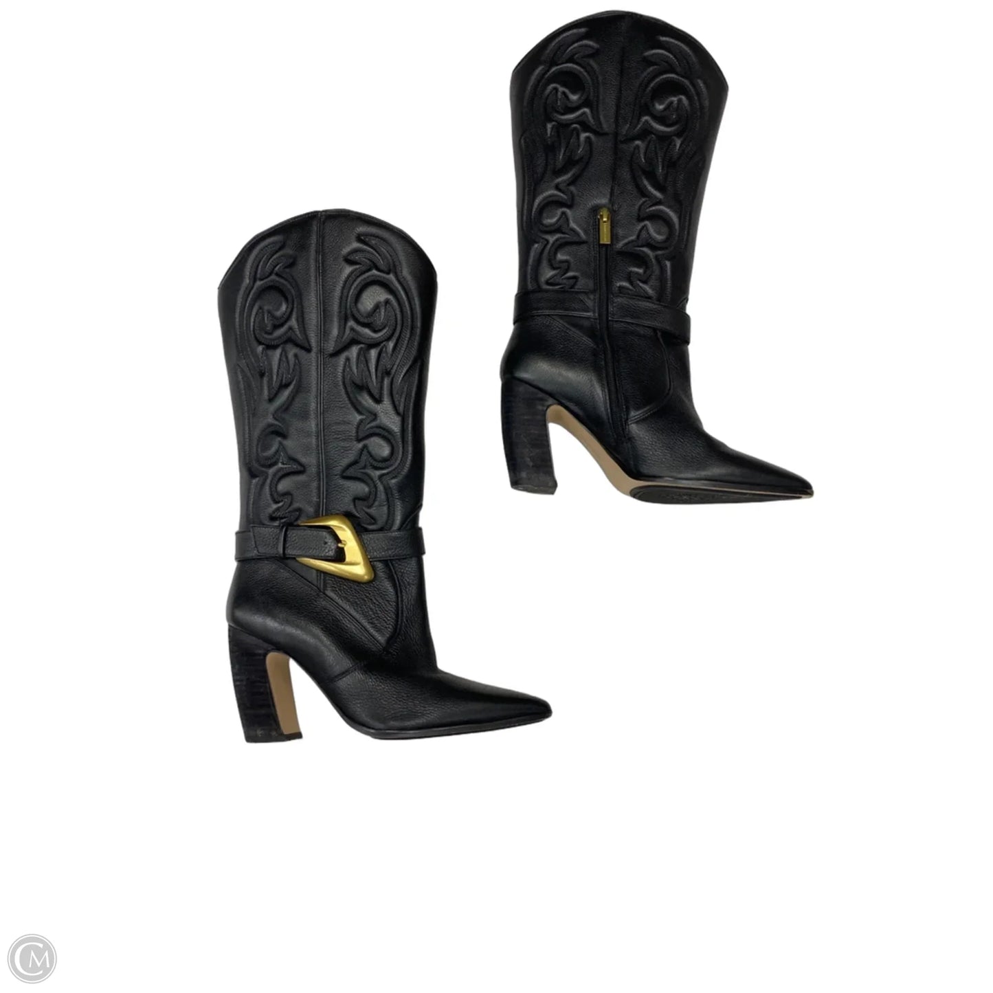 Boots Mid-calf Heels By Vince Camuto In Black, Size: 8