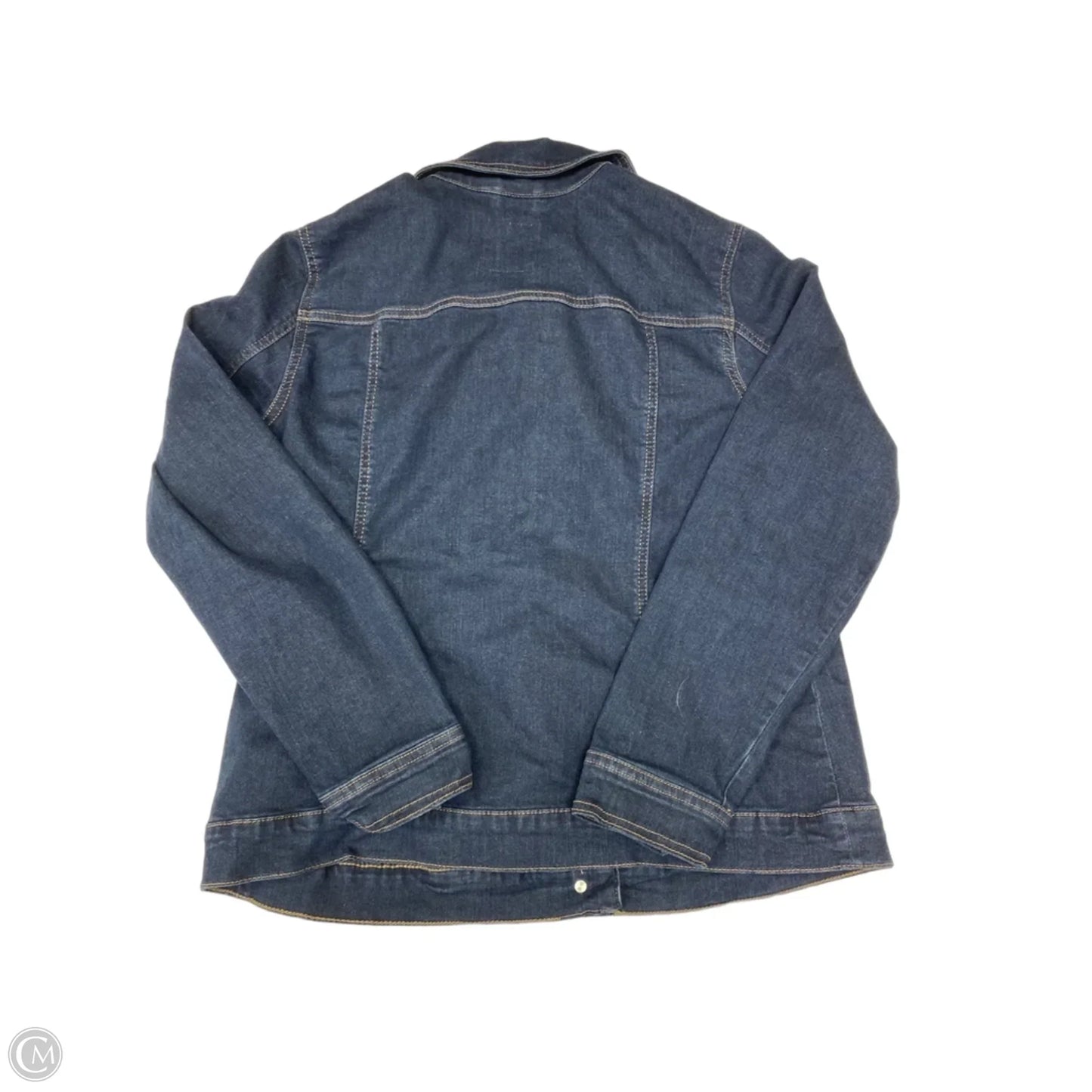 Jacket Denim By Gloria Vanderbilt In Blue Denim, Size: L