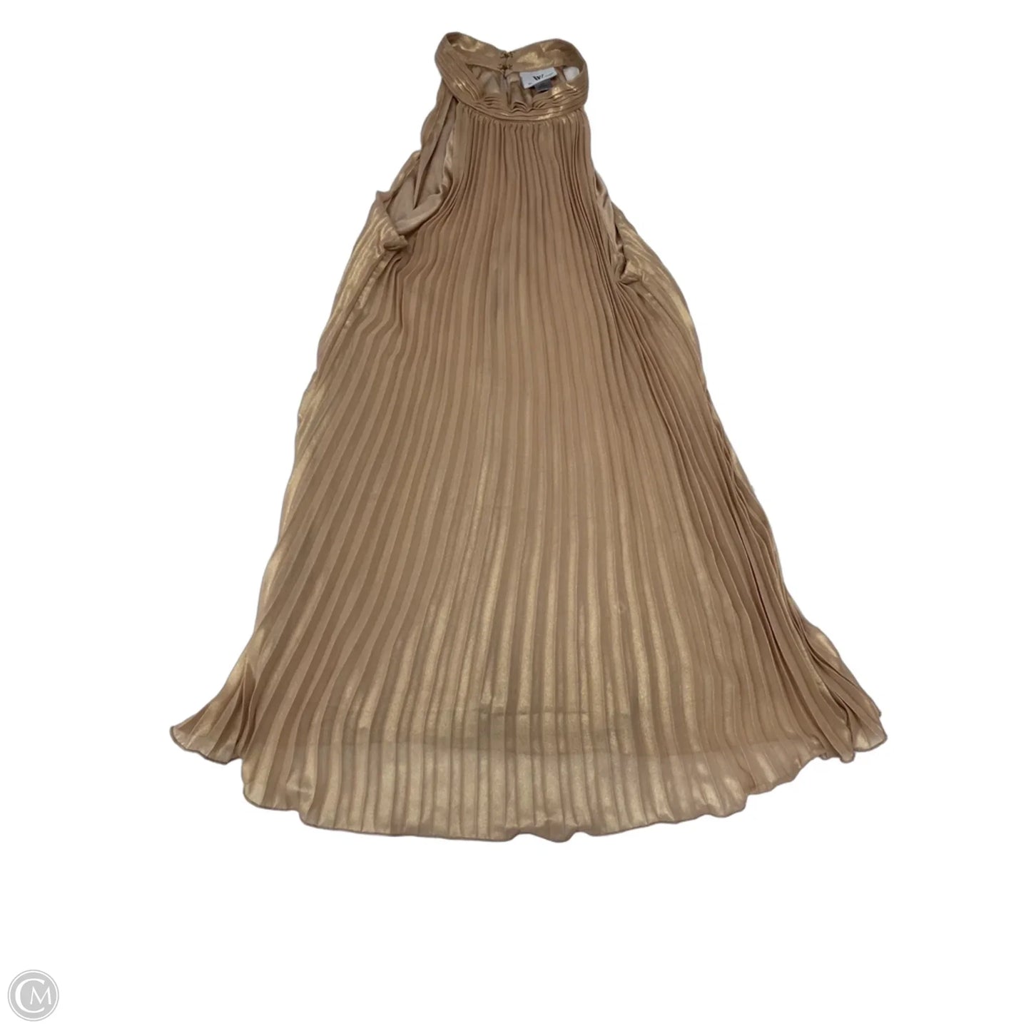 Blouse Sleeveless By Worthington In Gold, Size: M
