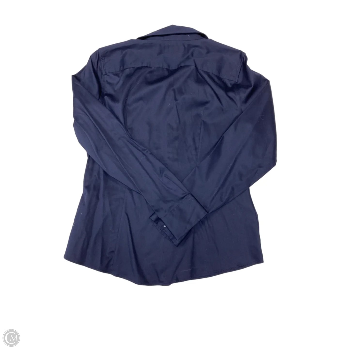 Top Long Sleeve By Banana Republic In Navy, Size: M