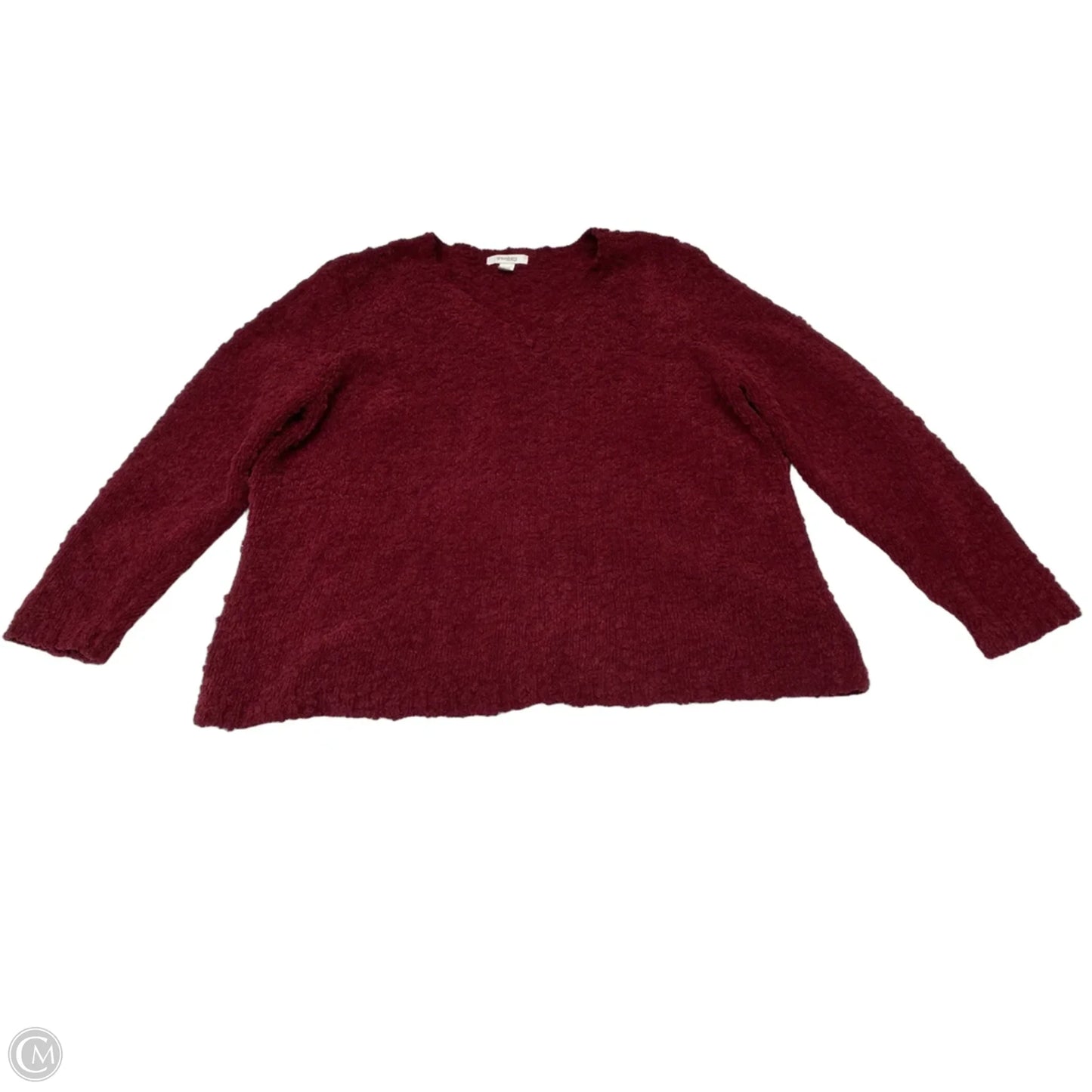 Sweater By Dressbarn In Maroon, Size: 1x
