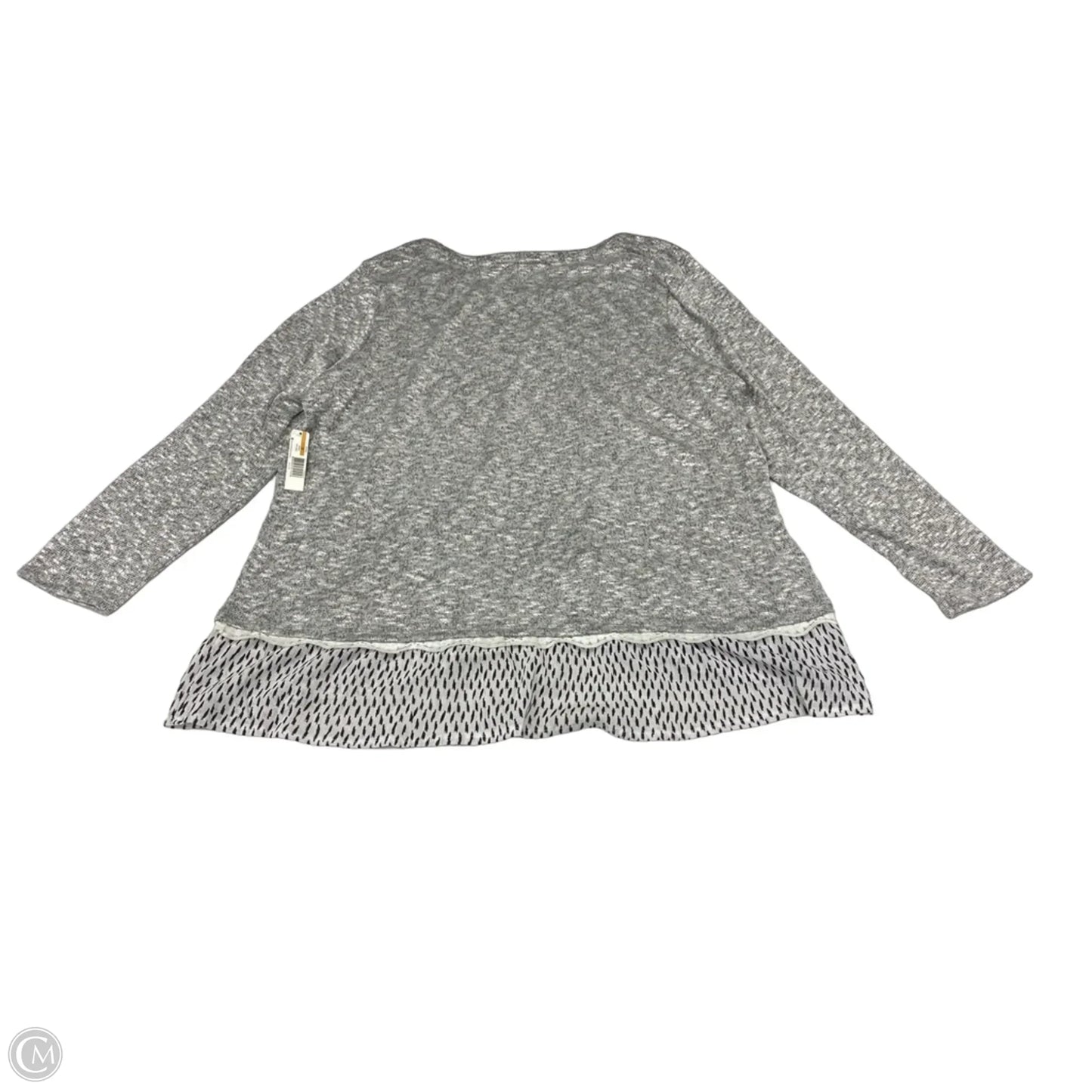 Sweater By New Directions In Grey, Size: 3x