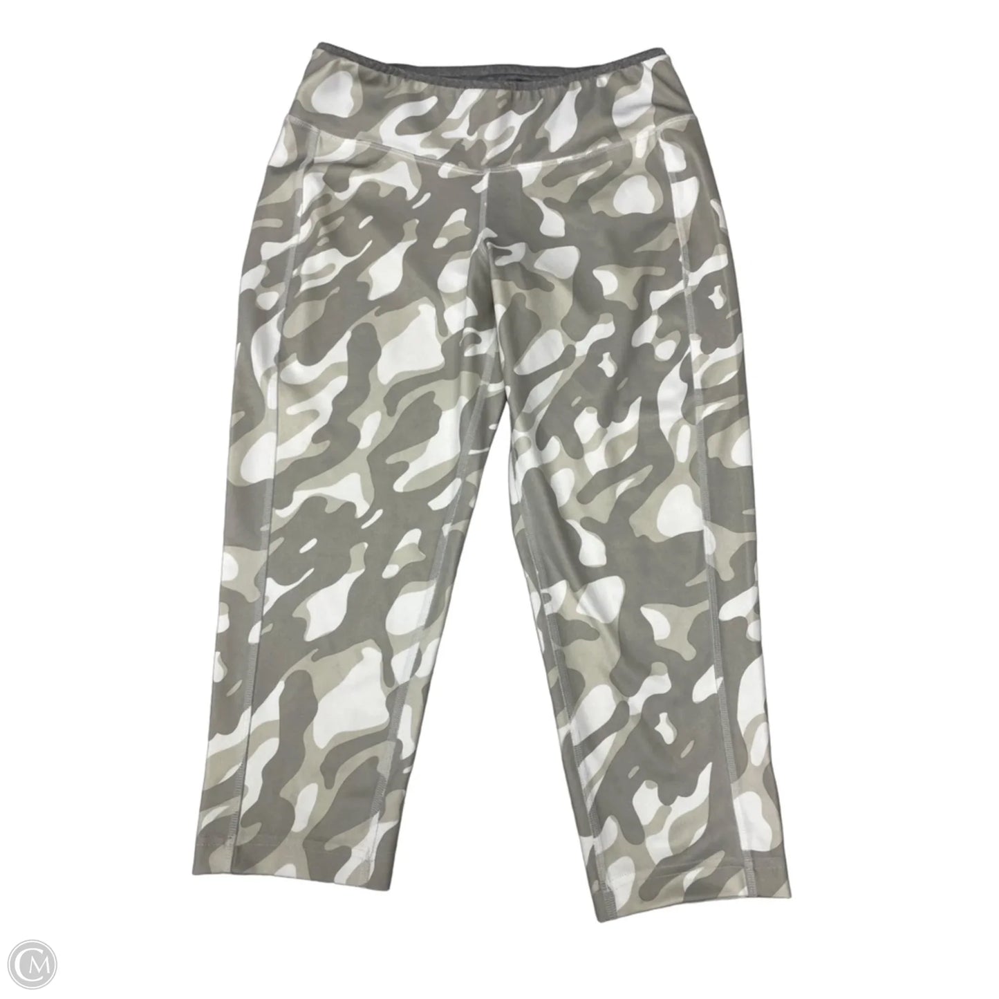 Athletic Capris By Reebok In Camouflage Print, Size: M