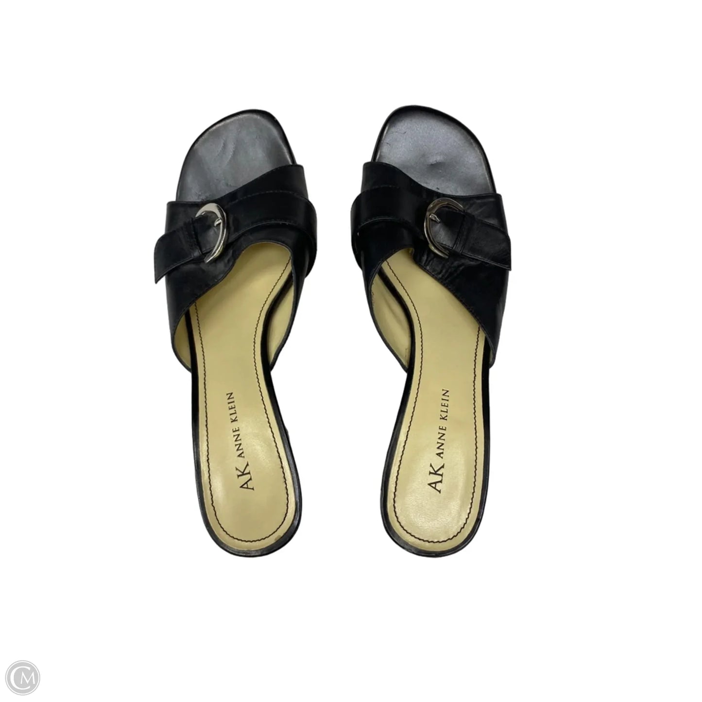 Sandals Heels Wedge By Anne Klein In Black, Size: 8.5