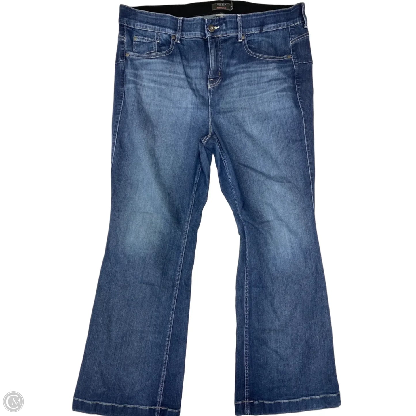 Jeans Wide Leg By Torrid In Blue Denim, Size: 22