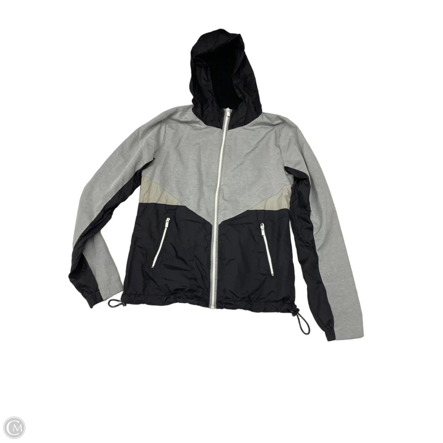 Athletic Jacket By Garage In Black & Grey, Size: Xs