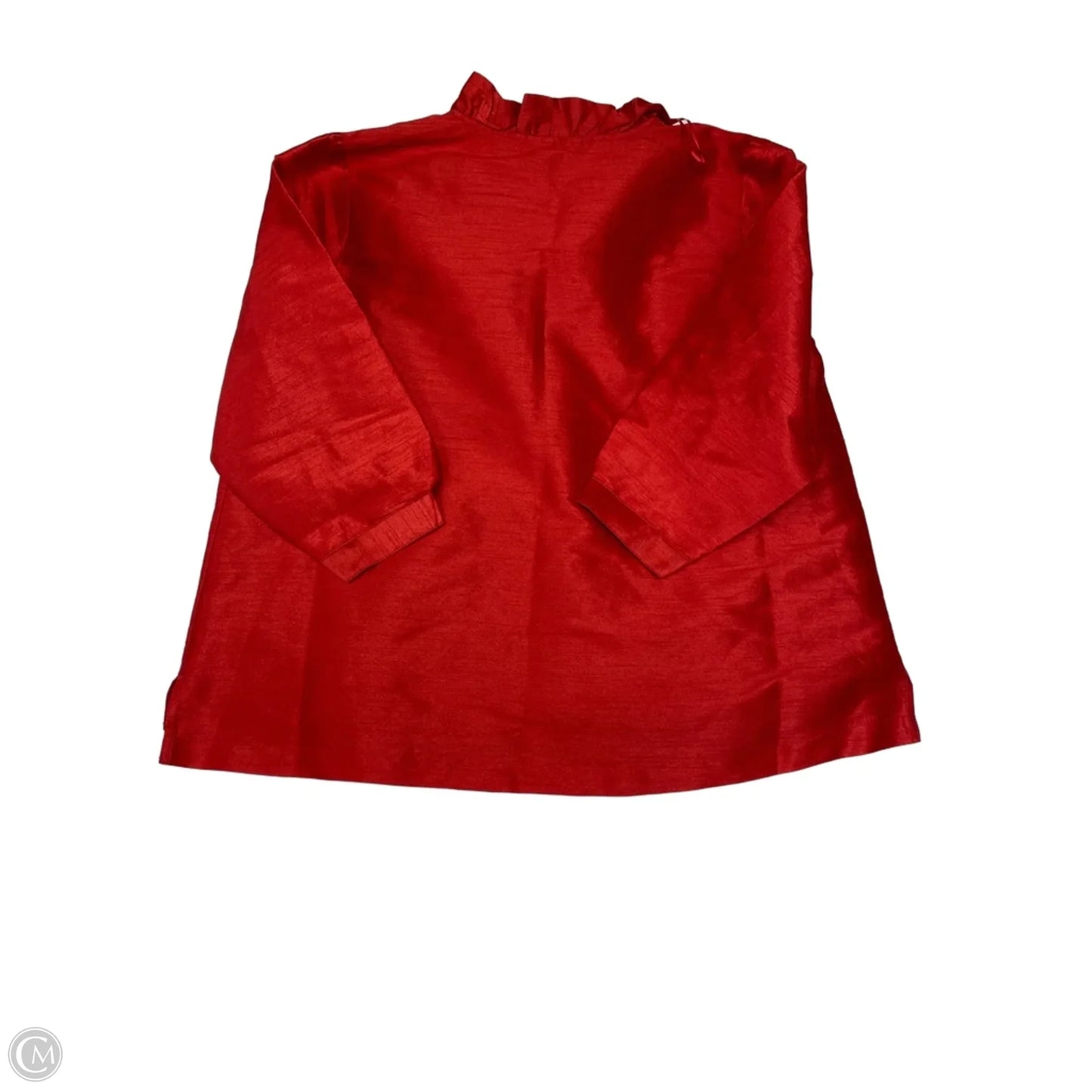 Blouse Long Sleeve By Crown And Ivy In Red, Size: Xl