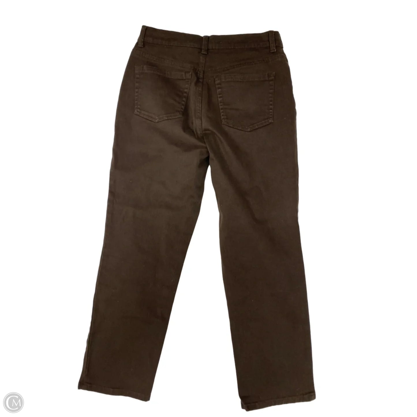 Jeans Straight By Gloria Vanderbilt In Brown Denim, Size: 8