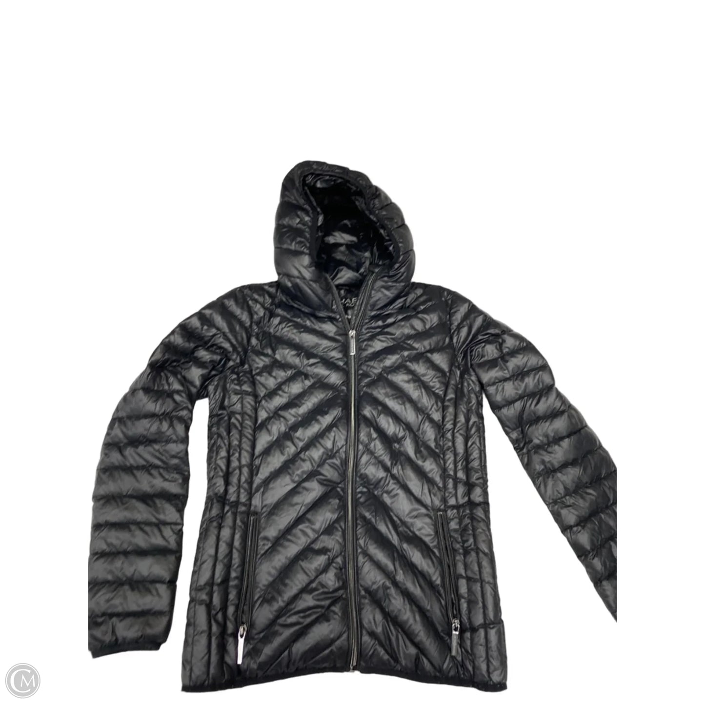 Coat Designer By Michael Kors In Black, Size: S