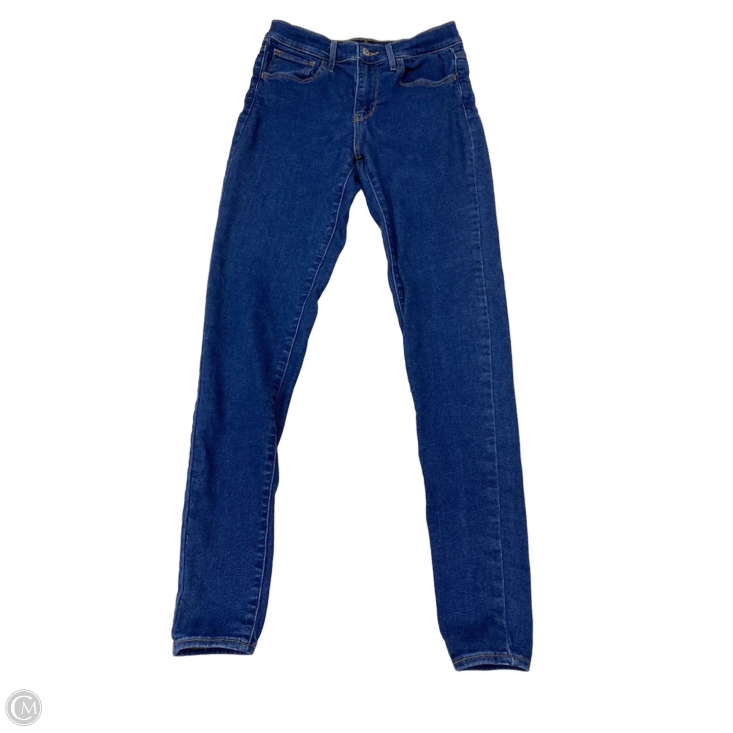 Jeans Straight By Levis In Blue Denim, Size: 4