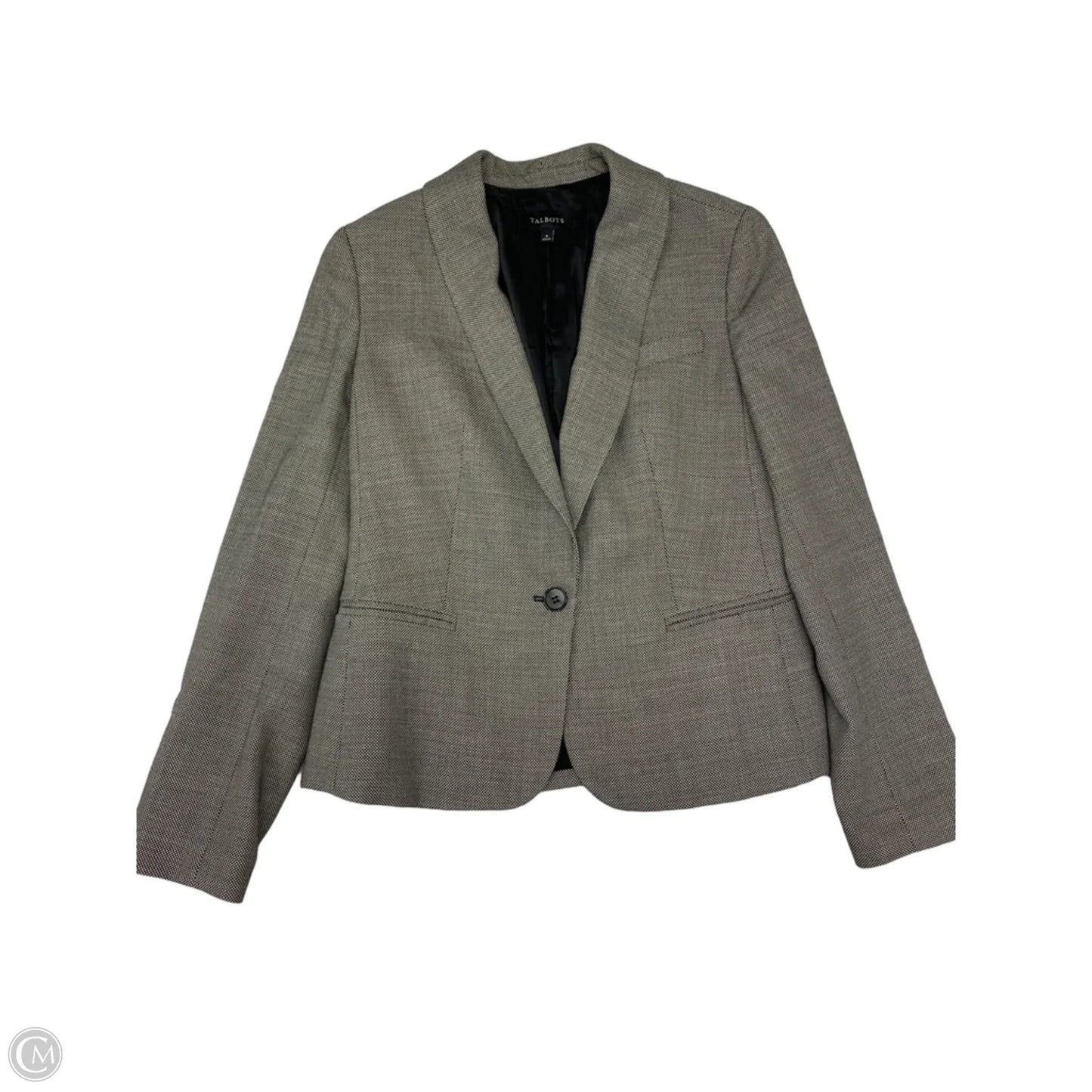 Blazer By Talbots In Grey, Size: S