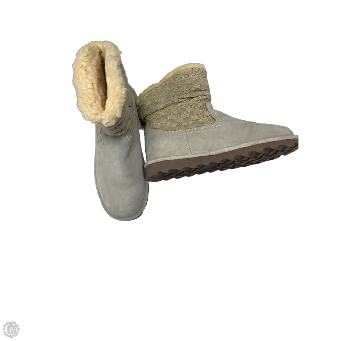 Boots Ankle Flats By Bearpaw In Grey, Size: 11