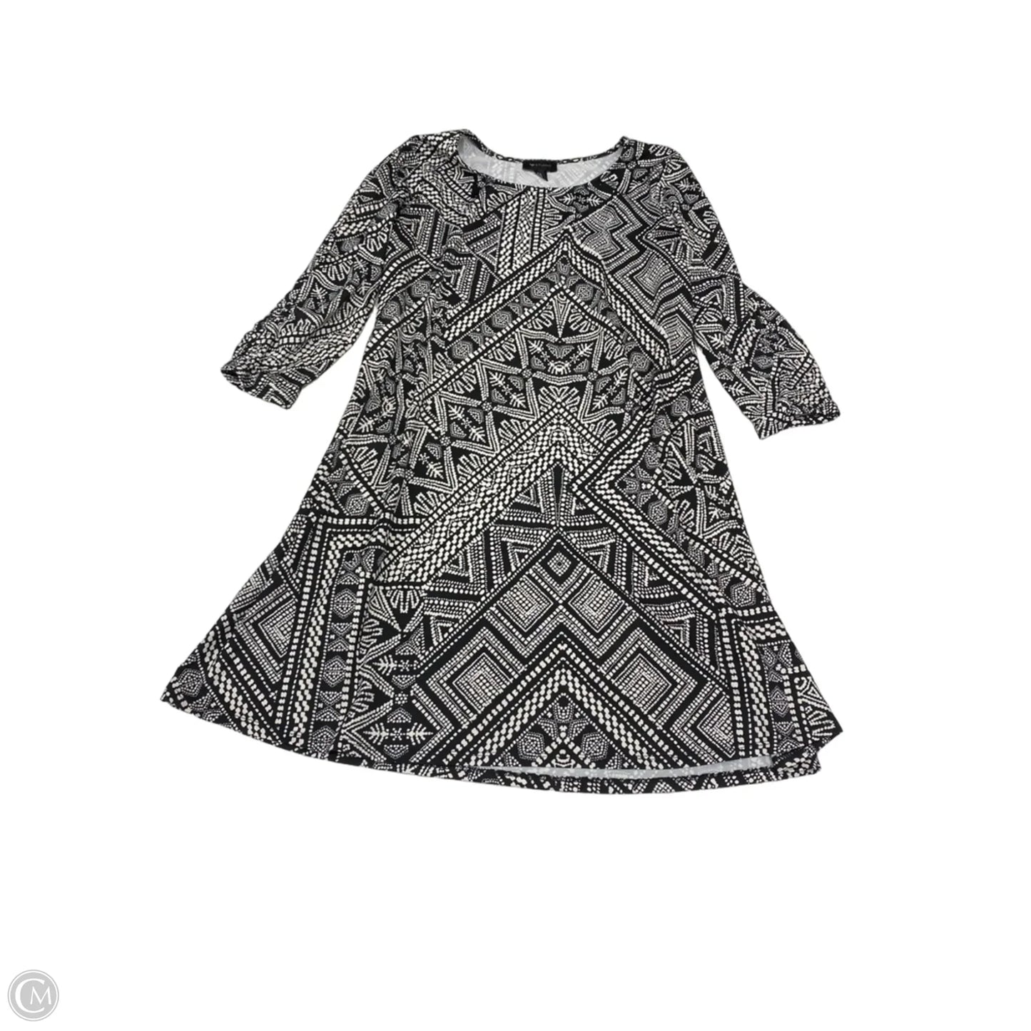 Dress Work By Ab Studio In Black & White, Size: L