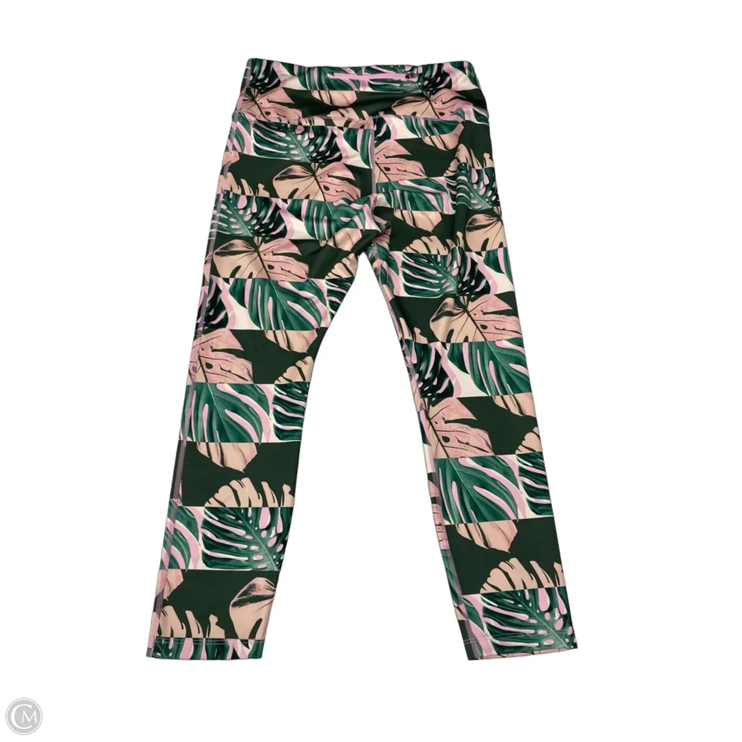 Athletic Leggings Capris By Nike In Tropical Print, Size: Xl
