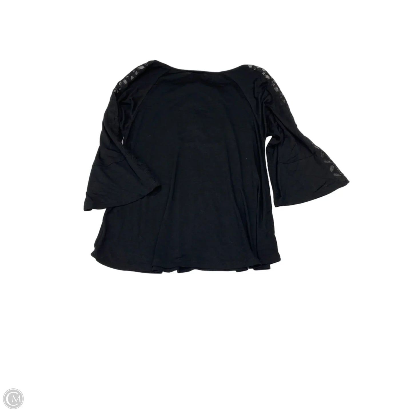 Top Long Sleeve Designer By Neiman Marcus In Black, Size: M