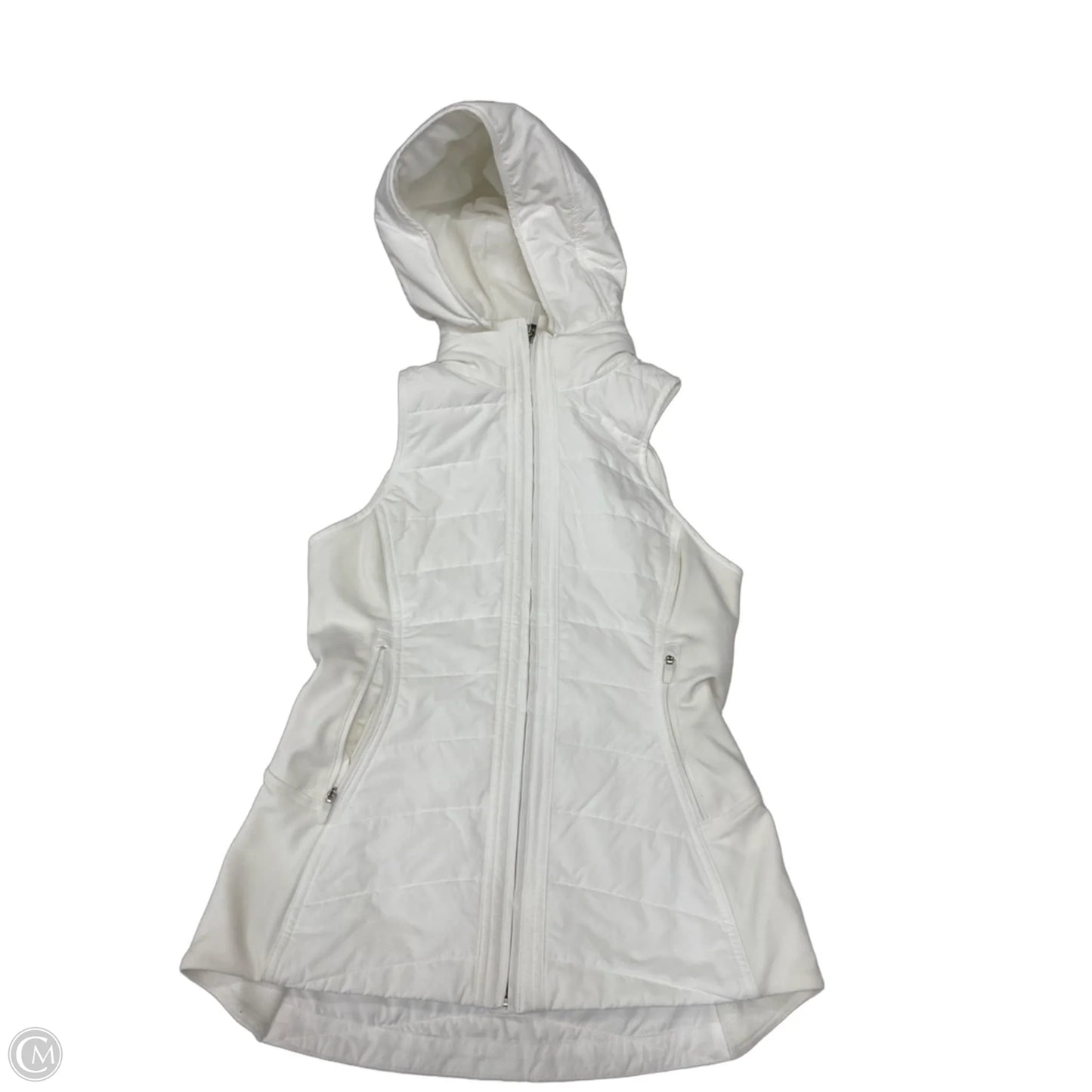 Athletic Jacket By Lululemon In White, Size: S