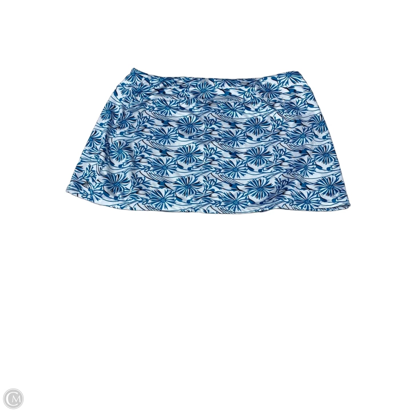 Athletic Skirt By Athleta In Blue & White, Size: 1x