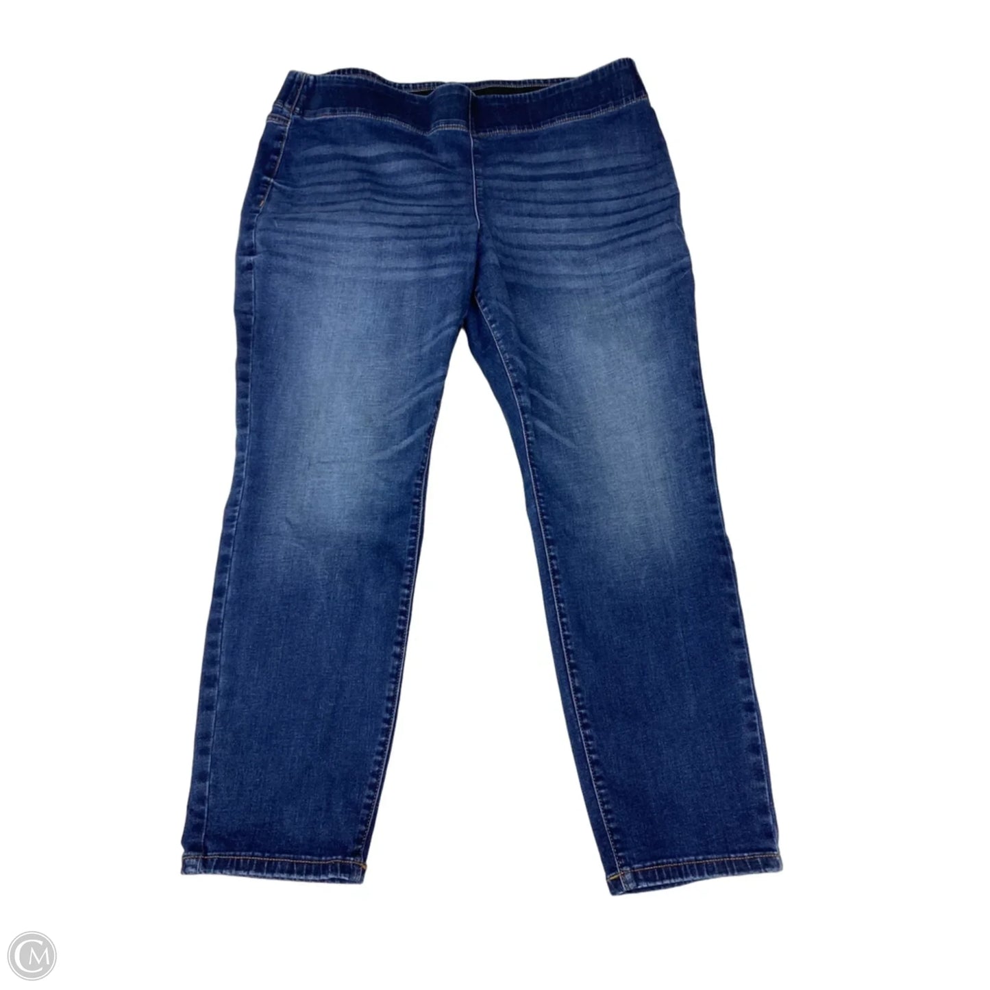 Jeans Cropped By Simply Vera In Blue Denim, Size: 18