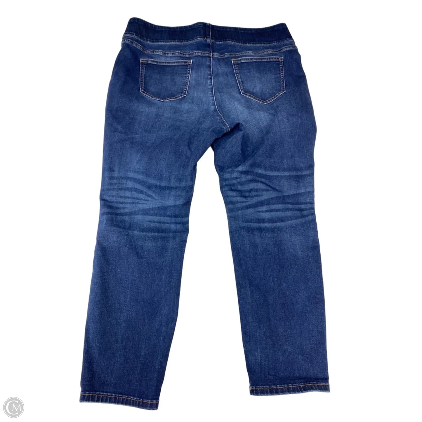 Jeans Cropped By Simply Vera In Blue Denim, Size: 18