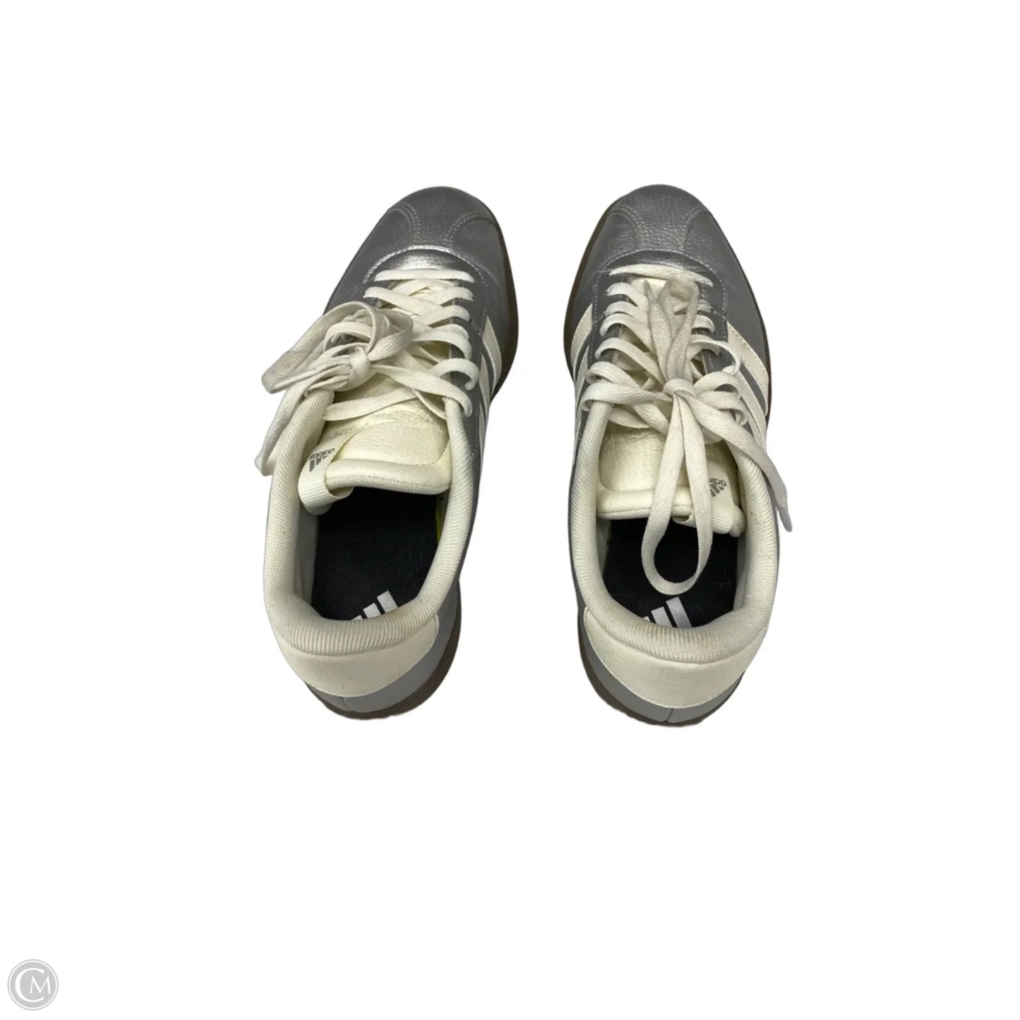 Shoes Sneakers By Adidas In Silver, Size: 8.5