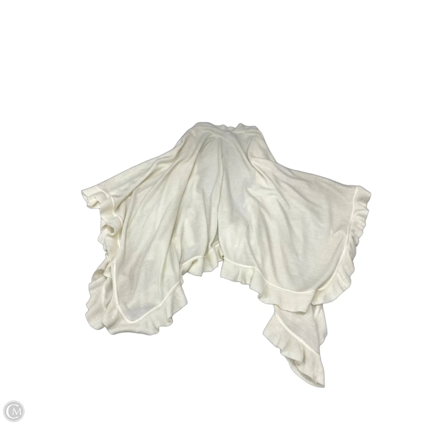 Shawl By Clothes Mentor In Cream, Size: Osfm