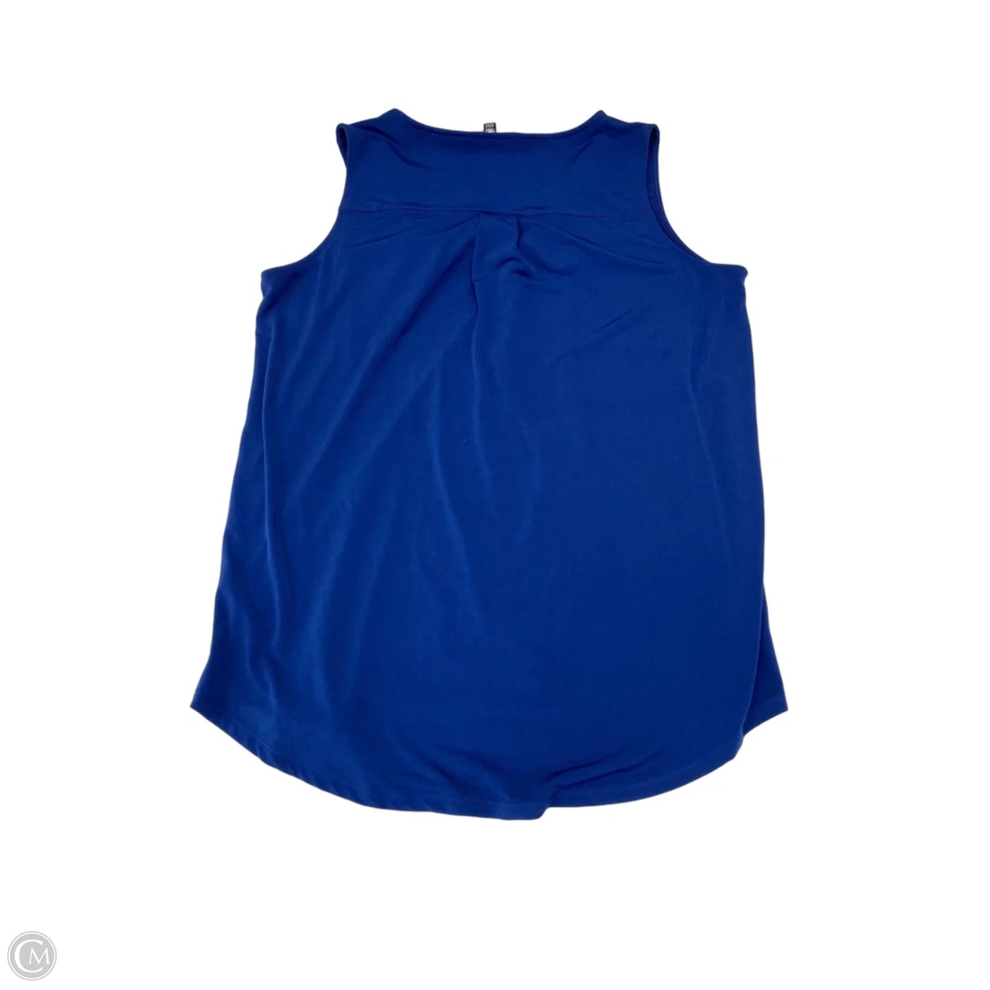 Blouse Sleeveless By Ellen Tracy In Blue, Size: L