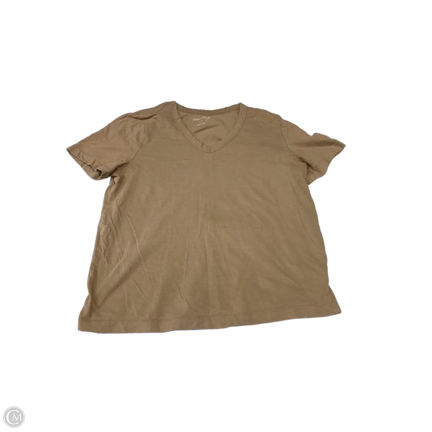 Top Short Sleeve Basic By Universal Thread In Tan, Size: S