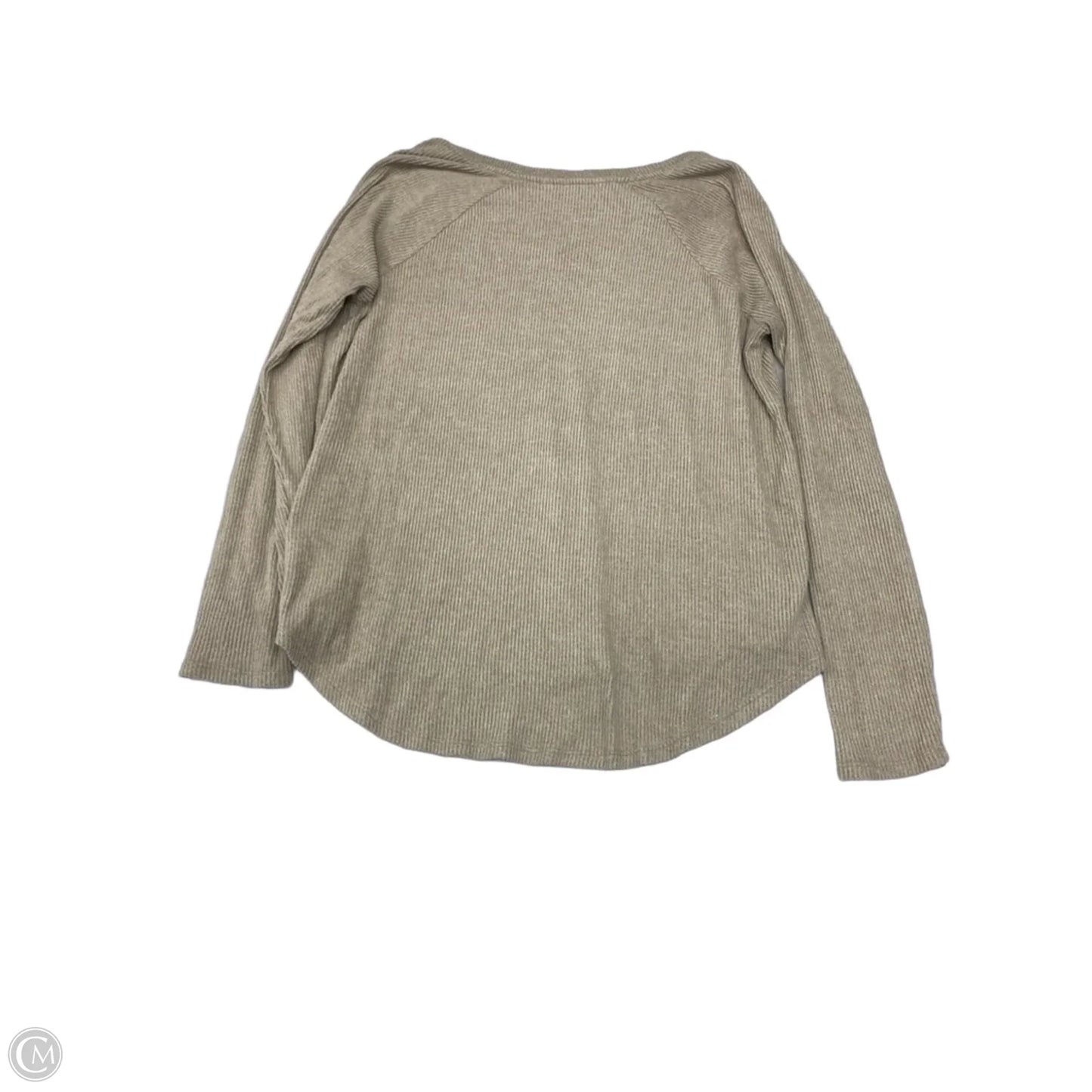 Top Long Sleeve By Sonoma In Beige, Size: M