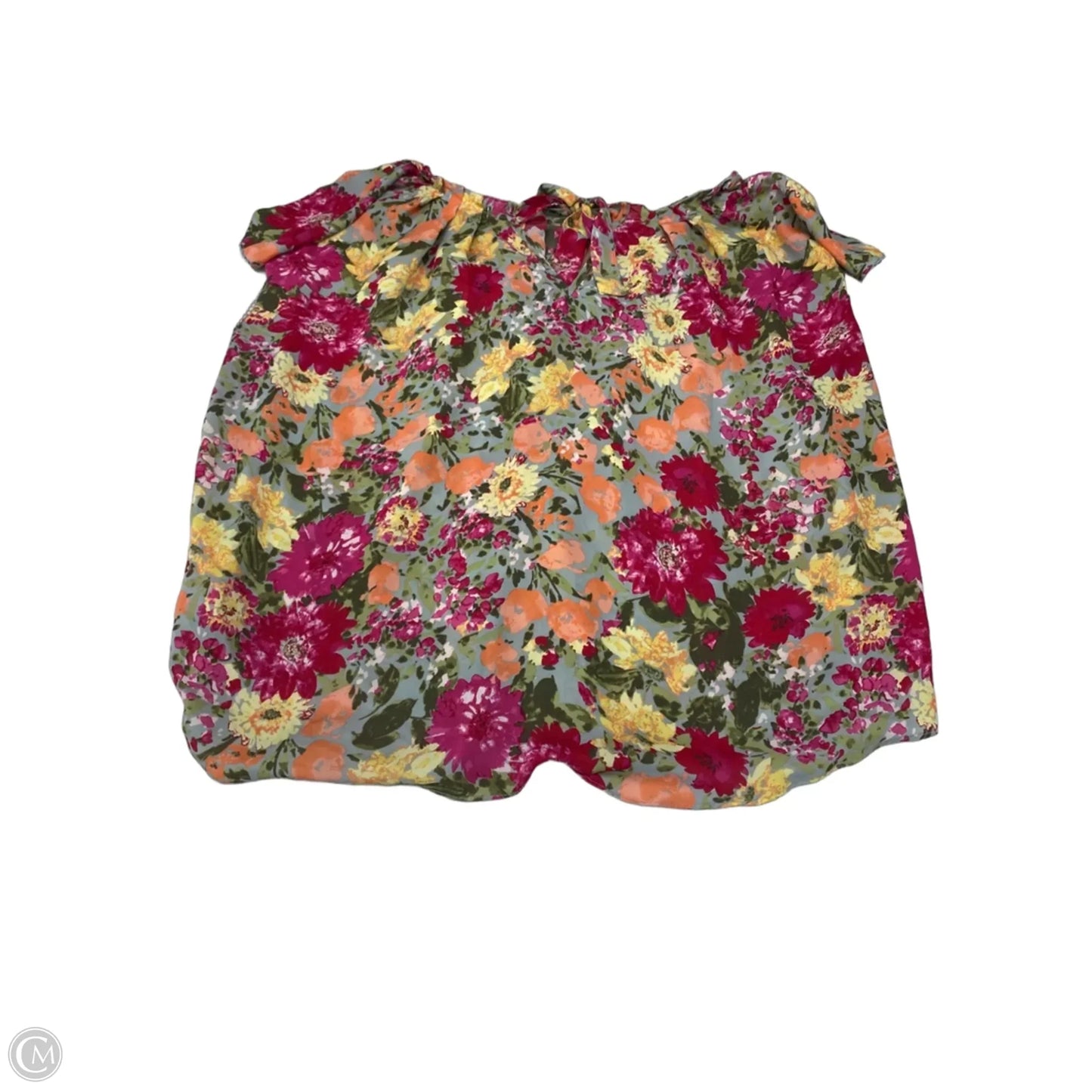 Blouse Short Sleeve By Lc Lauren Conrad In Floral Print, Size: 3x