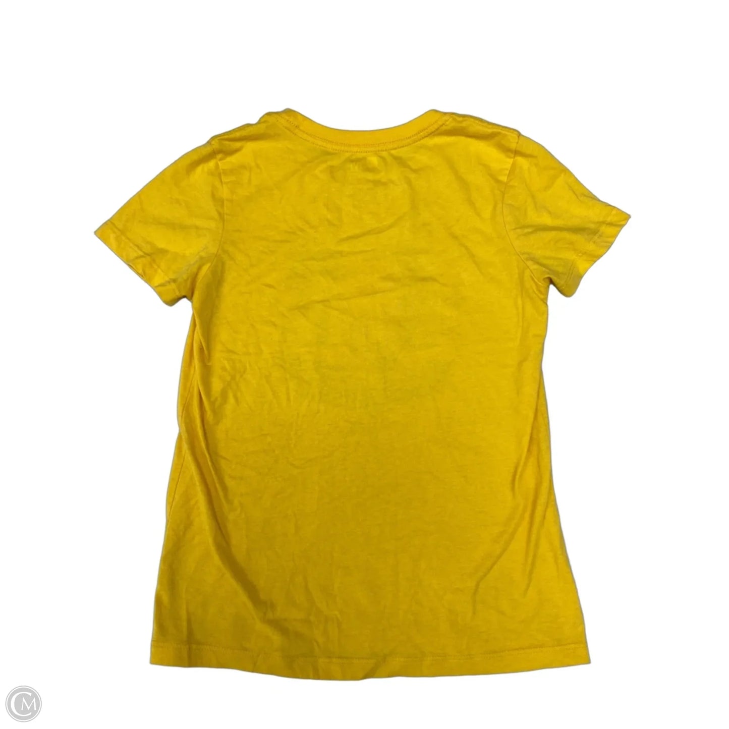 Top Short Sleeve Basic By Clothes Mentor In Yellow, Size: S